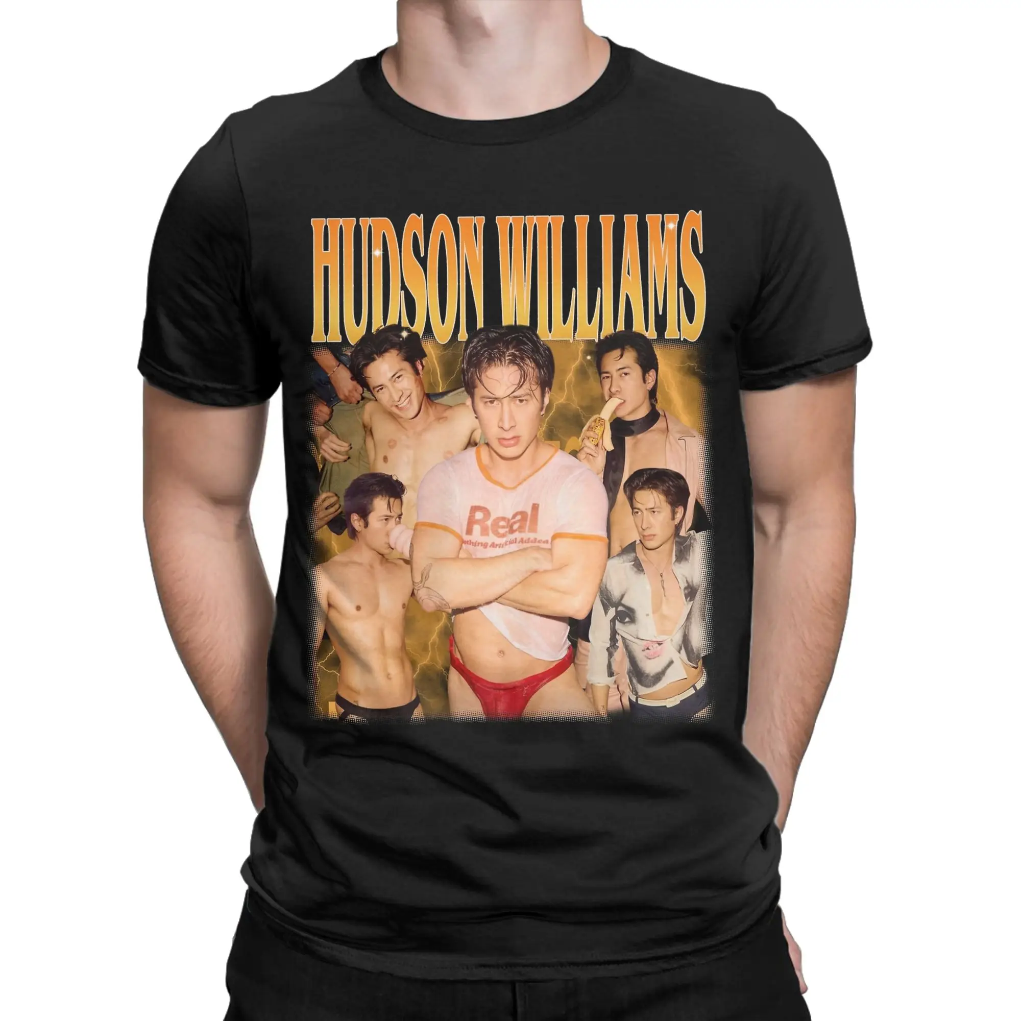 Men Hudson Williams T Shirts  100% Cotton Clothes Fun Short Sleeve Crewneck Tee Shirt Gift Idea T-Shirt