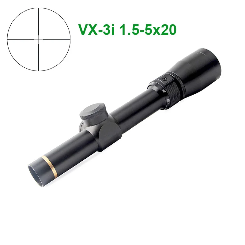 LP VX-3i 1.5-5x20 Long Range Riflescope Mil-dot Parallax Optics 1/4 MOA Rifle Hunting Scope Fully Multi Coated Sight