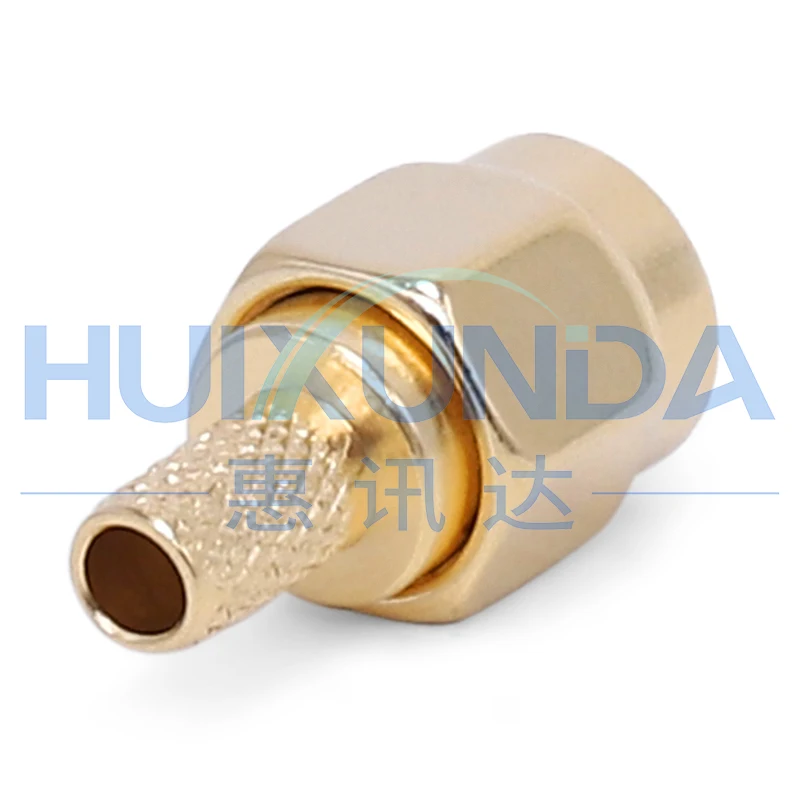 SMA-C-J-2 SMA male female thread pin crimp SYV-50-2 cable, connector SMA-C-J4