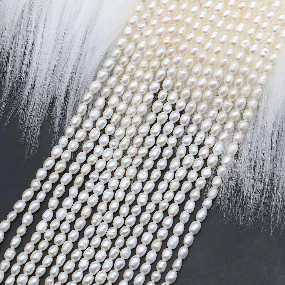 

Изысканные модные натуральные пресноводные жемчужины рисовидной формы без нитей, с прямым отверстием, россыпью, для самостоятельного изготовления ожерелий
