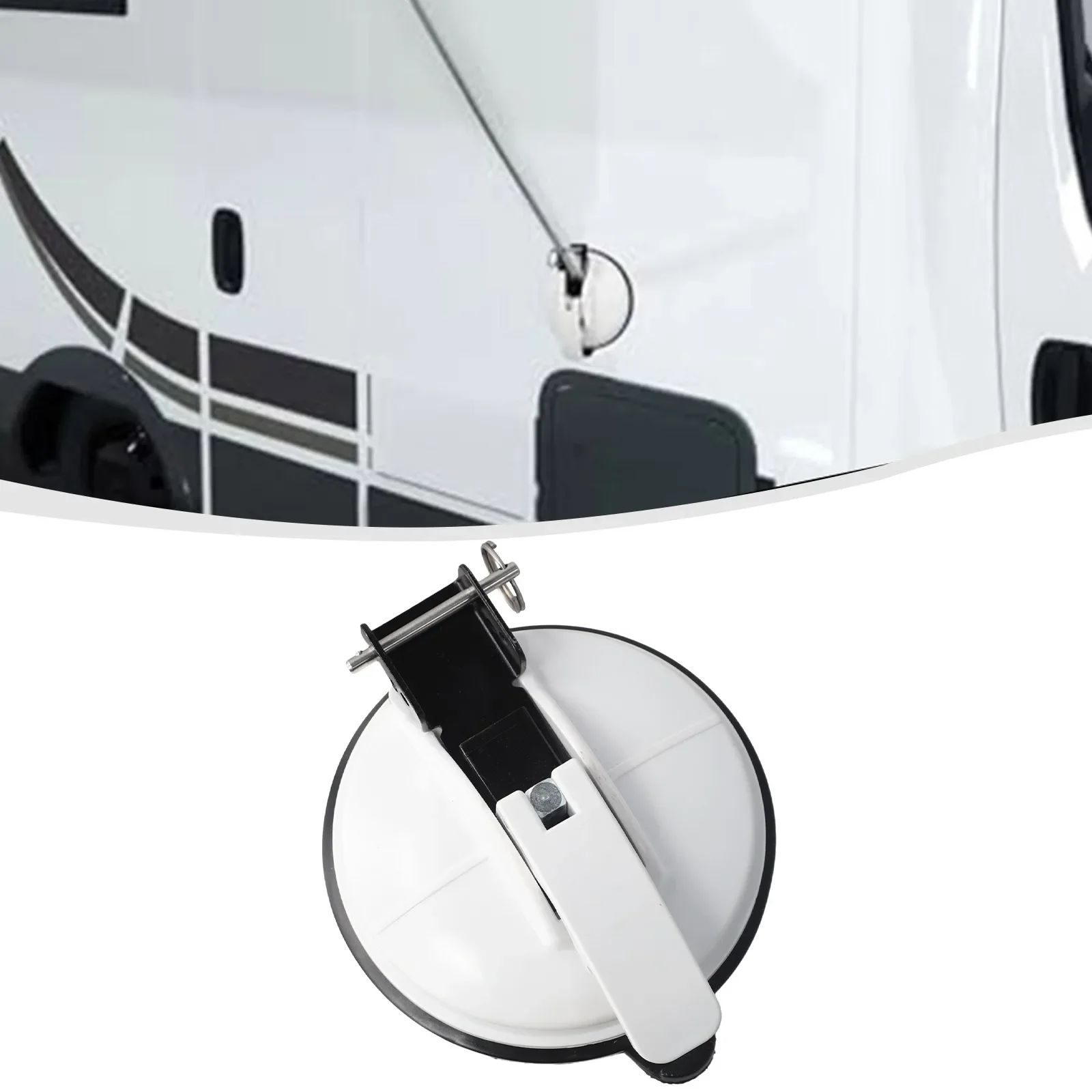 

RV Awning Base Bracket with Suction Cup for Motorhome Use and Wear Resistant Suitable for Multiple Outdoor Surfaces