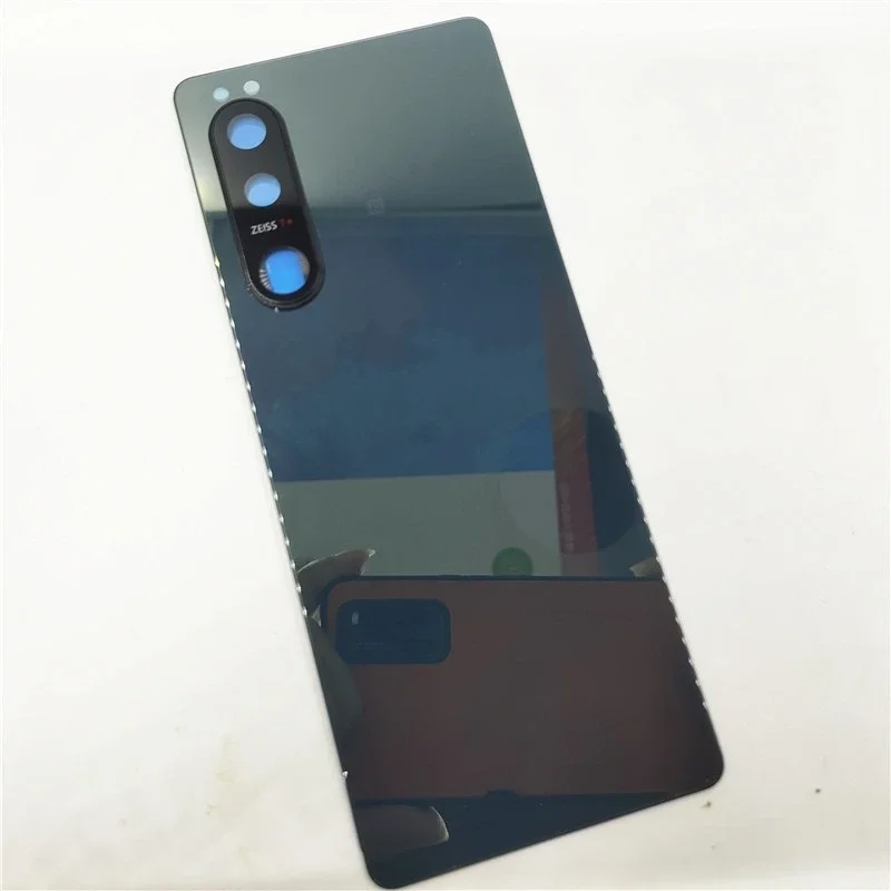 소니 Xperia 5 III용 유리 후면 뚜껑, 하드 배터리 커버, 후면 하우징 패널 케이스, 카메라 렌즈 쉘