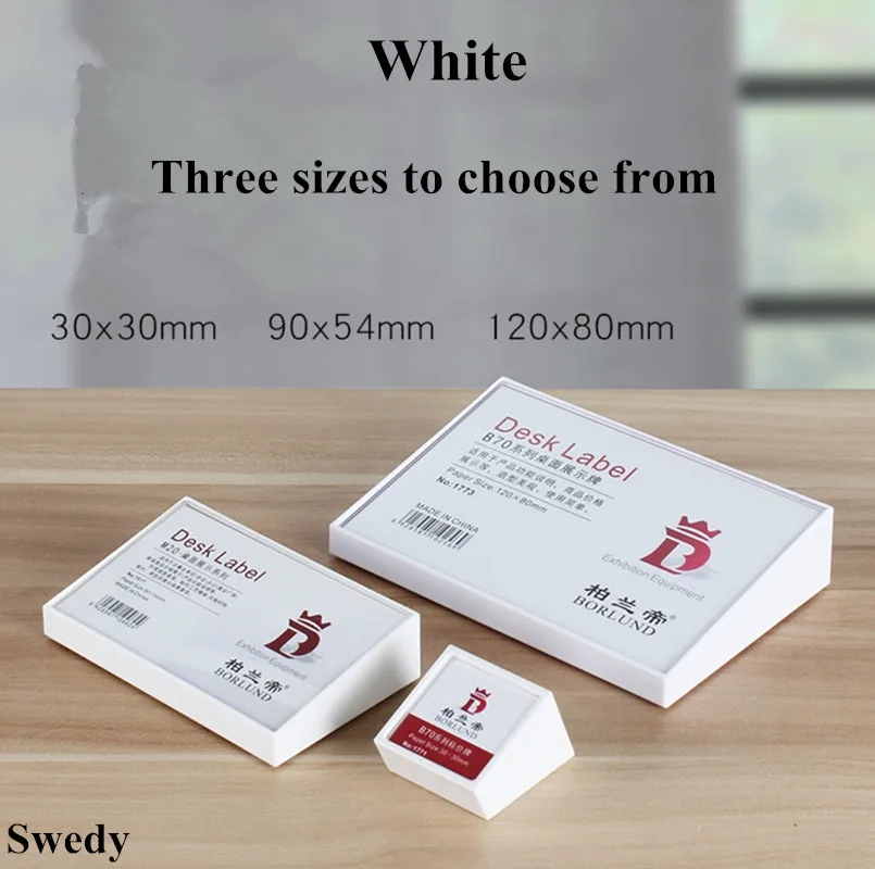 30x30mm Mini Plastic Price Paper Card Tag Label Sign Holder Display Stand Supermarket Sign Holder Picture Frame