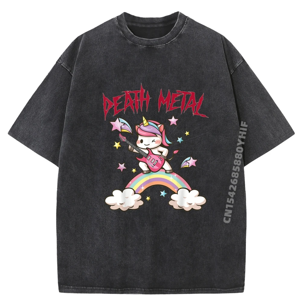 

Новое поступление, свободная стираная рубашка для танцев, единорога, милая забавная мужская одежда, футболка с графическим рисунком, мужская уличная повседневная футболка с принтом