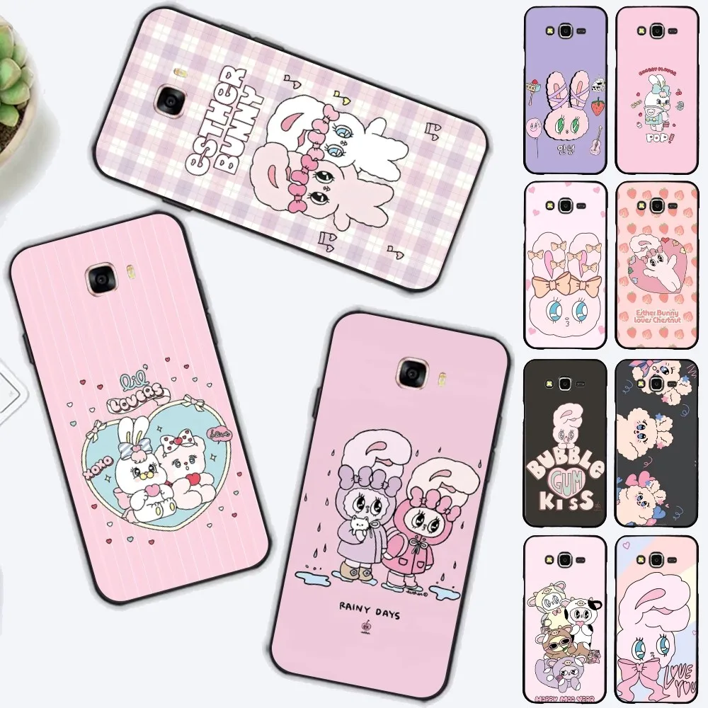 Funda de teléfono E-Esther B-Bunny para Samsung J 7 plus 7core J7 neo J6 plus prime J6 J4 J5