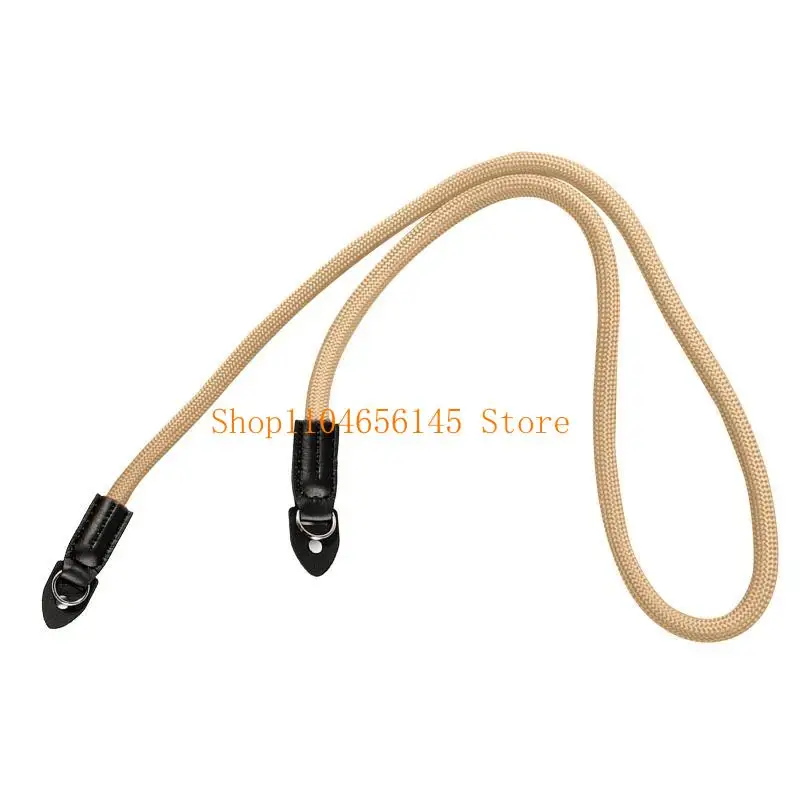 652F Vintage Camera Strap Handmade Nylon Leather Neck Shoulder Sling Belt for Leica Digital SLR Cameras 100cm/39inch