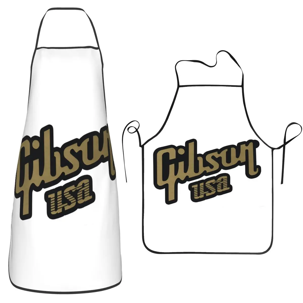 

Фартук Gibson Les Paul для шеф-повара, приготовления пищи, выпечки, водонепроницаемый нагрудник для уборки кухни, фартук для женщин и мужчин, садоводства