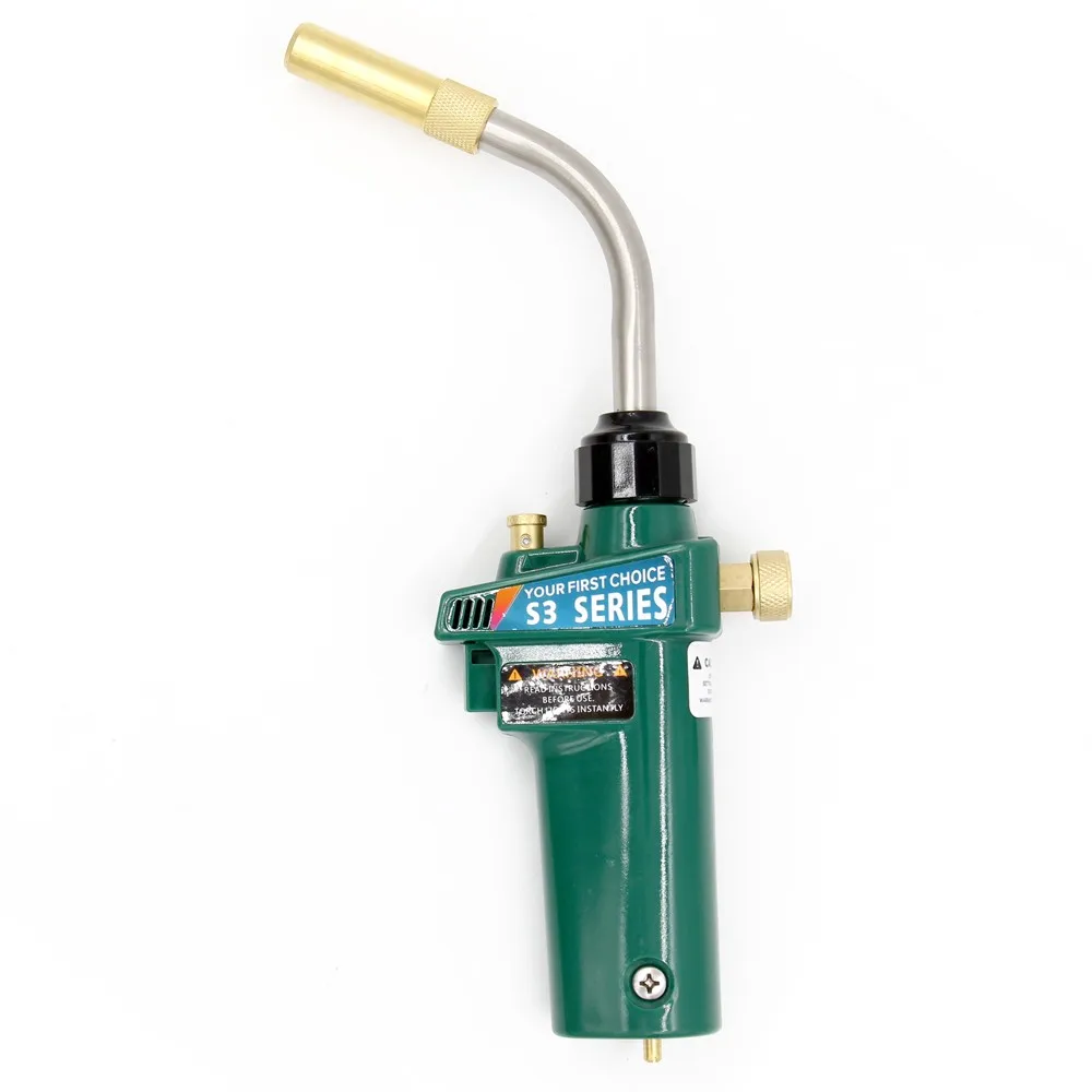 Нагревательная паяльная горелка Бронза Сварочная горелка MAPP Газовый самозажигающий триггер с предохранительным замком Инструмент для ремонта