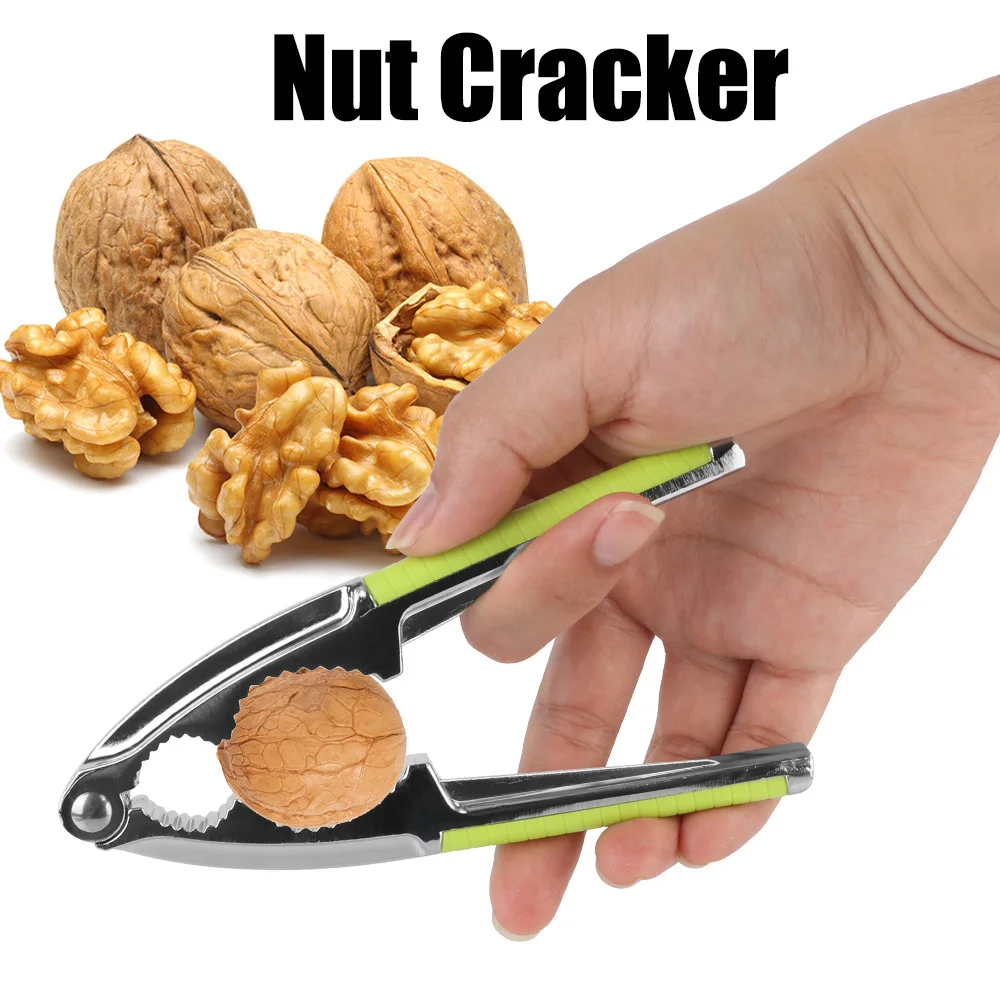 HILIFE Quick Walnut Cracker Nut Cracker Stainless Steel Nutcracker Pine Pecan Hazelnut Plier Sheller Opener Multi-Function