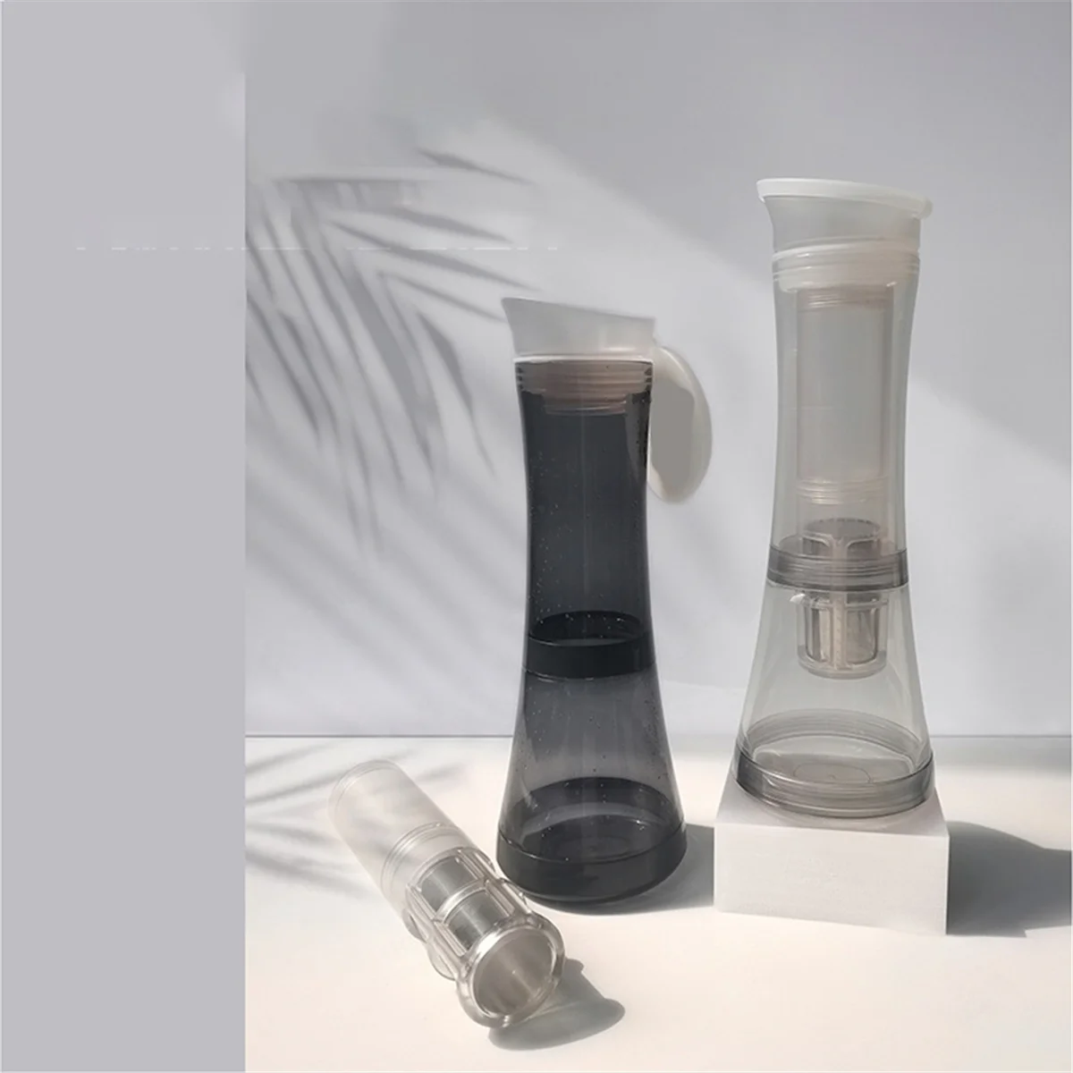 Кофеварка холодного заваривания с герметичной крышкой, фильтром из нержавеющей стали, многоразовый дозатор кофе со льдом для домашнего и офисного использования B