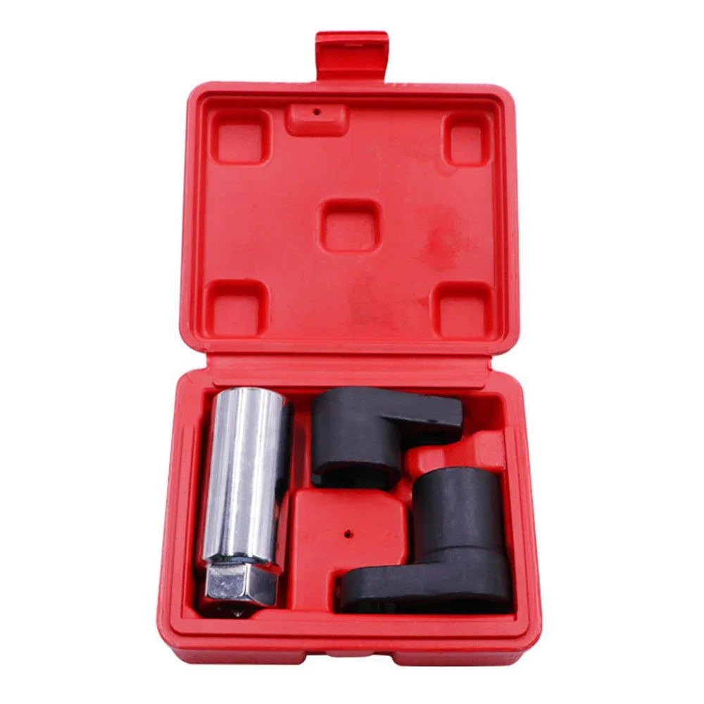 

3/5PCS Red Box Oxygen Sensor Removal Tool Plum Blossom Square Mouth Steel Oxygen Sensor Remover Sleeves Repair Tool