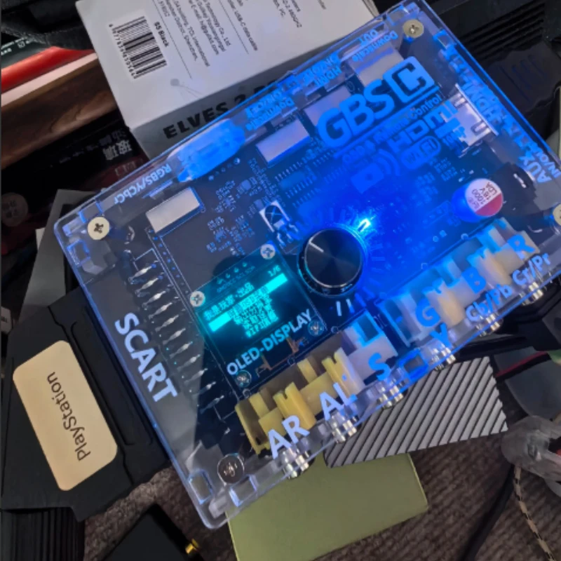 GBSC Mini Converter Custom Color Difference To HDMI/VGA Broom Head RGBS To HDMI/VGA Old Gaming ConsolesFirmware TV LINE Function