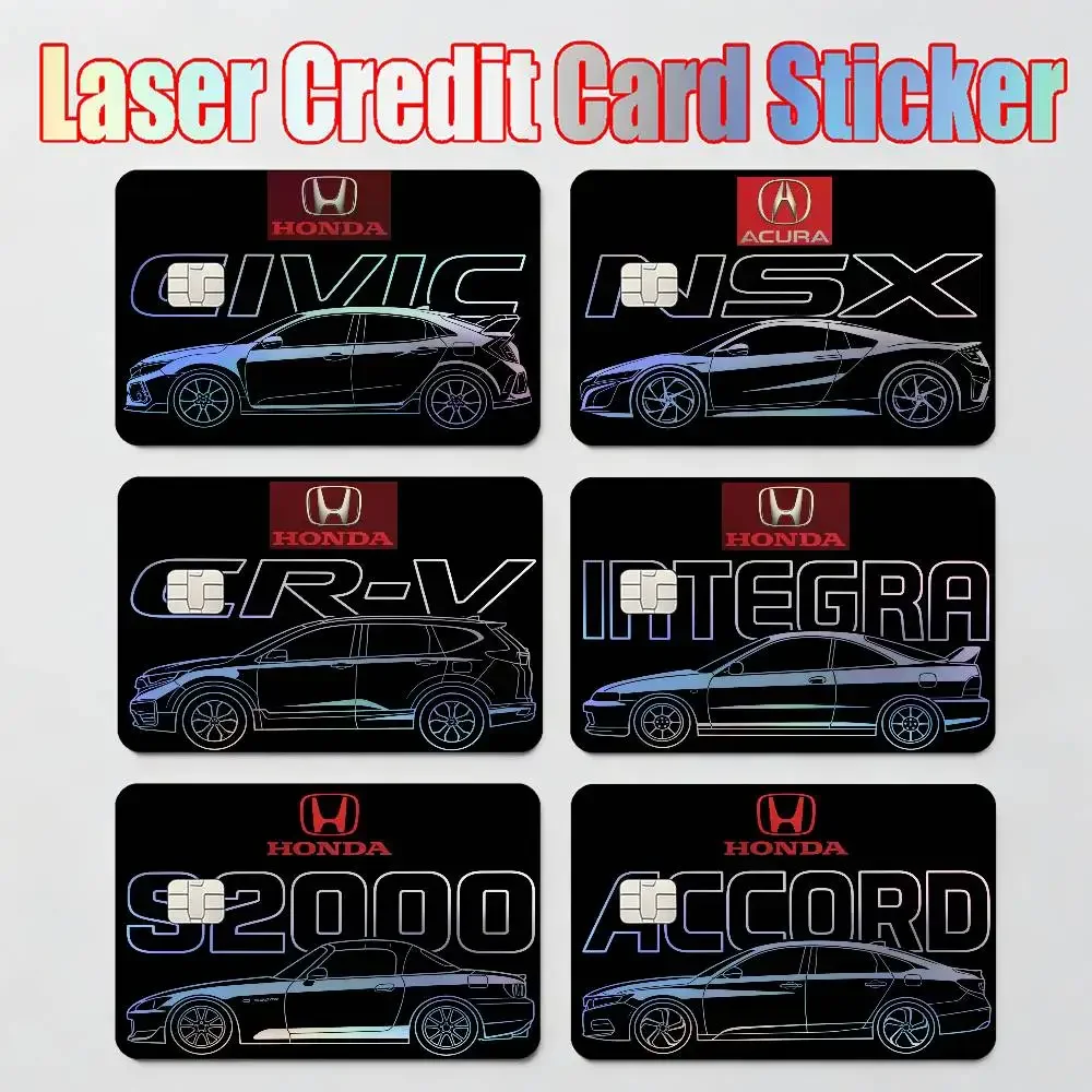 Für Honda Auto/Motorrad Laser-reflektierender Karten-Skin-Aufkleber für Debit-/Kreditkarten