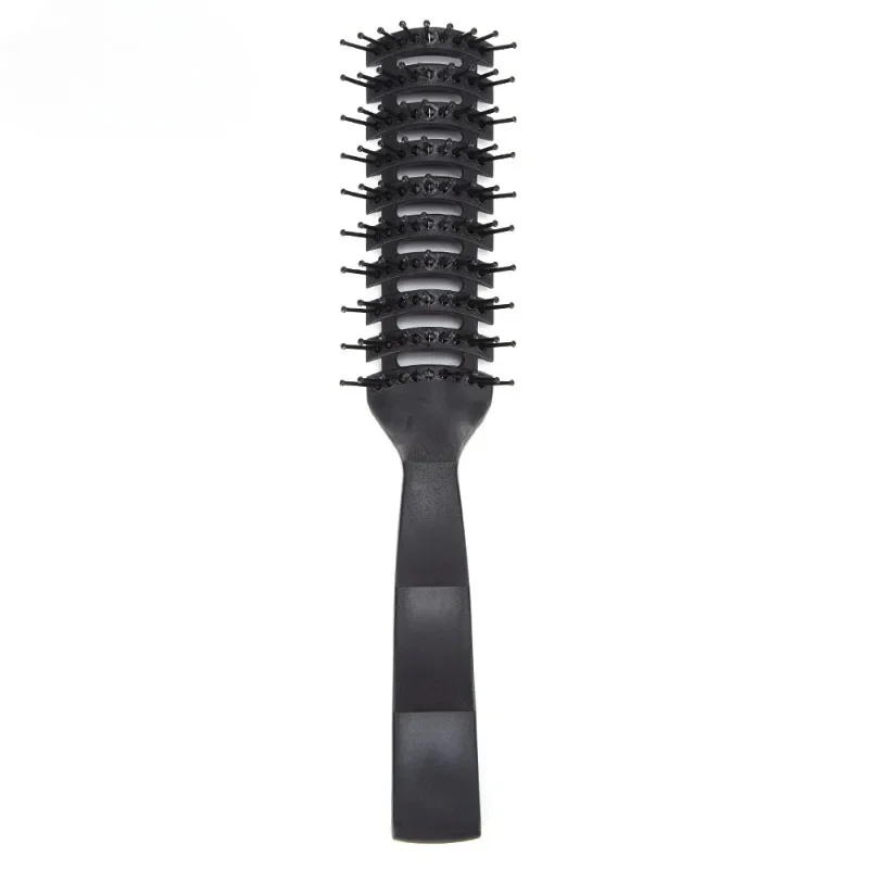 Professioneller Kamm für Herrenhaar-Styling-Massage, Locken-Haarbürste, Anti-Tangle, antistatische Kämme, speziell für Echthaar-Perücken – Detail 1