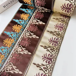 5 Yards/Lot Woven Jacquard Ribbon Classic retro style High-grade Curtain Accessory LS-3746 Width 9 CM