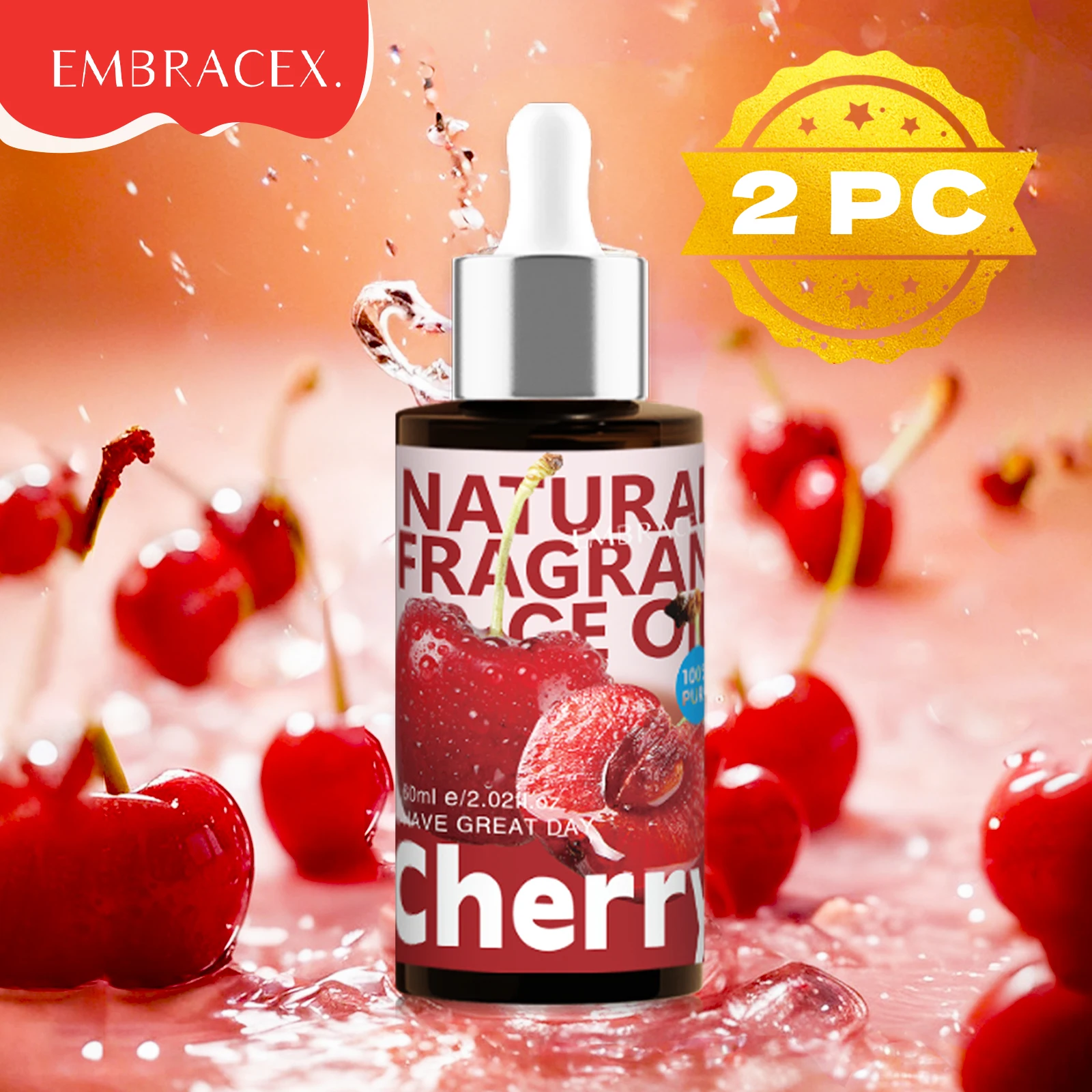 

2PC 60ml Cherry Essential Oils Aromatherapy Essential Oils original imported perfumes
