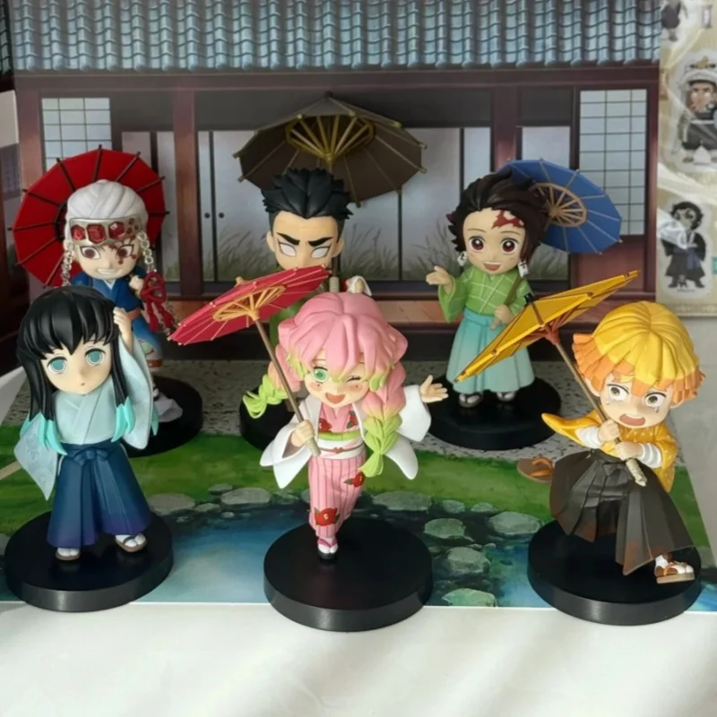 

Оригинальная слепая коробка Demon Slayer, серия Rainy Season, загадочная коробка, бабочка, игрушка Shinobu, подарок-сюрприз для украшения автомобиля