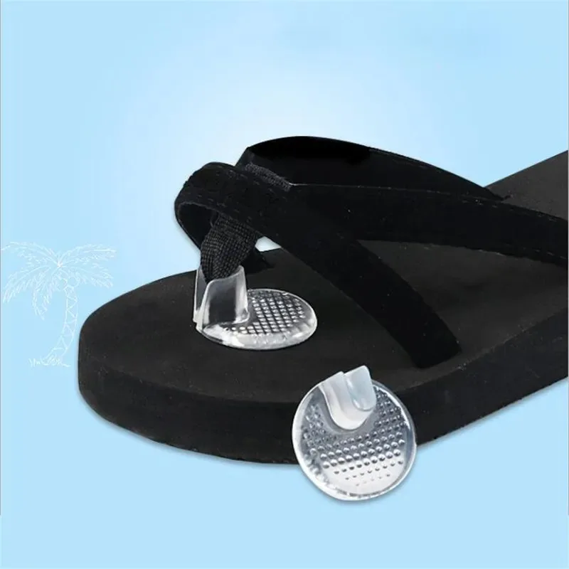 Semelles en gel transparentes pour sandales, inserts de massage pour chaussures, séparateurs d'orteils, semelles orthopédiques antidérapantes