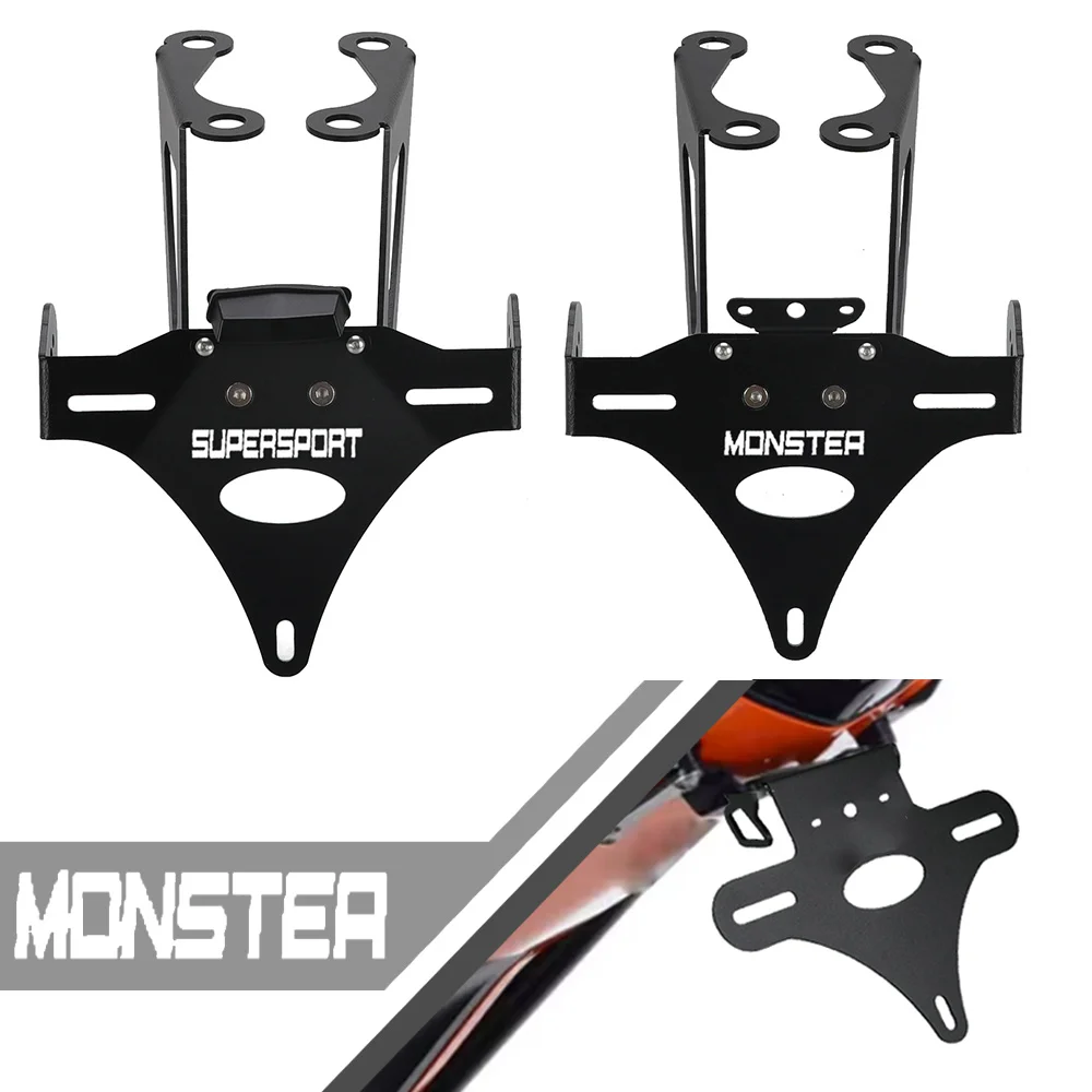 For DUCATI Supersport 939 950 Monster 797 659 821 1200 R S 2025 2017 License Plate Holder Fender Eliminator Tail Tidy LED Light