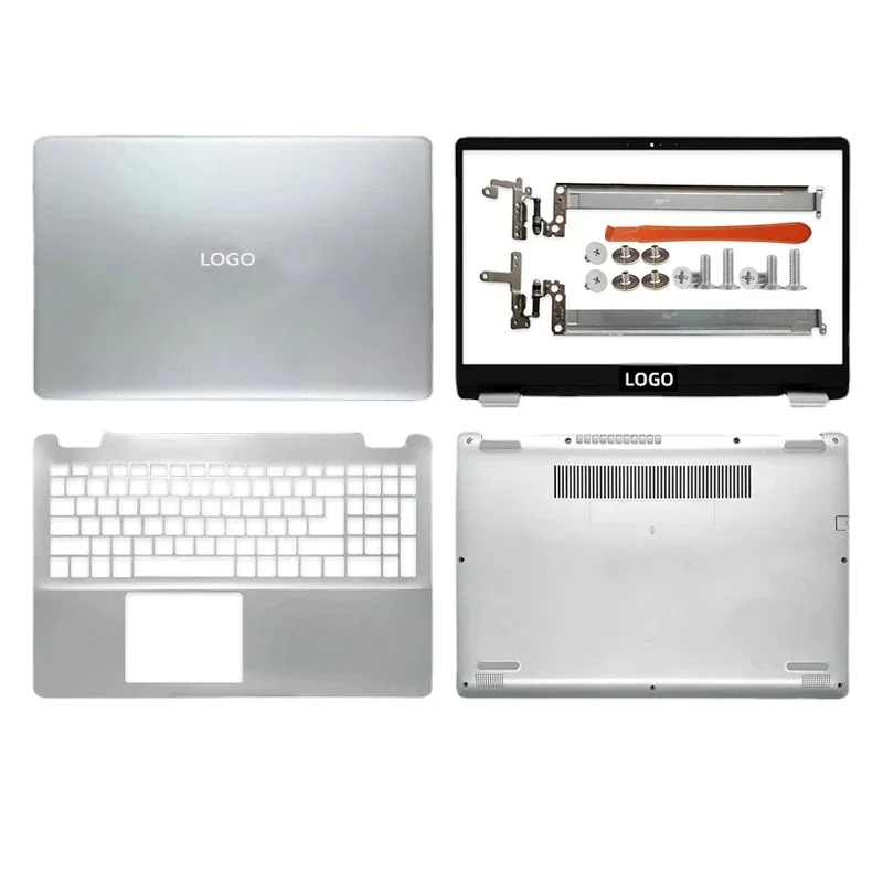 

LCD Back Cover/Bezel/Hinges/Palmrest/Bottom Case Cover For Dell Inspiron 15 5584 0GYCJR Silver