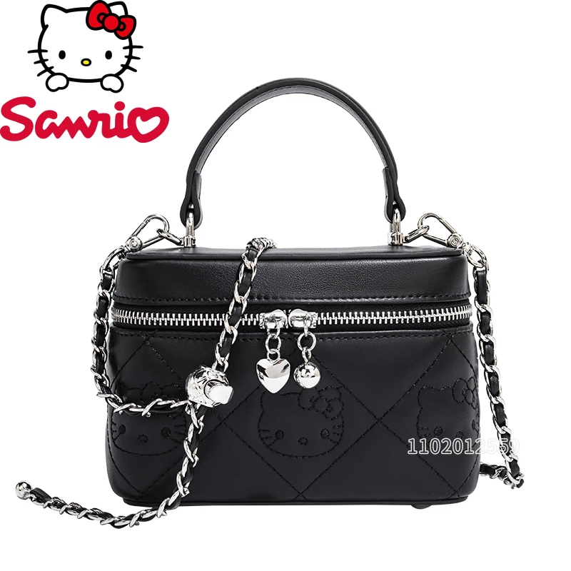 

Sanrio Hello Kitty New Women's Shoulder Bag Chain Women's Shoulder Messenger Bag Cartoon Women's Bag Mini Fashion High Quality