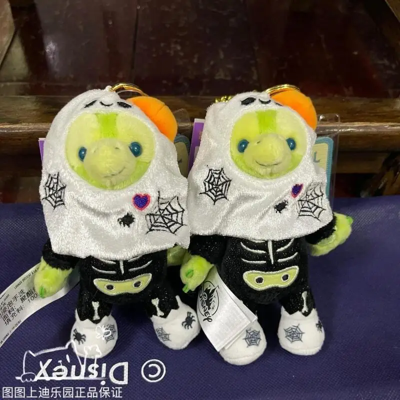 Disney 2024 Halloween Ghost Olu Mel Duffy peluche rempli porte-clés fille sac à dos pendentif poupée décorative Couple Halloween jouet cadeaux