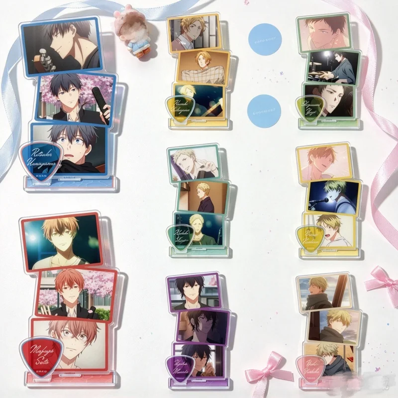 Gifts Friends Given Anime Acrylic Figure Stand Model Plate Keychain Ritsuka Uenoyama/Mafuyu Sato/Akihiko Kaji Double insertion
