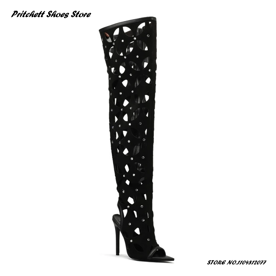 

Женские модные ботинки в европейском и американском стиле, черные, светло-зеленые, оранжевые полые ботинки из микрофибры, повседневная обувь для взрослых для вечеринок