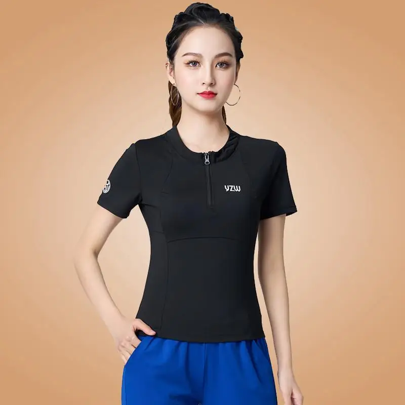 High Elastici ort Sve round Ne Dance Suit Set Qui very Fitn Aerobics Running Dancing Clothes Square Dance