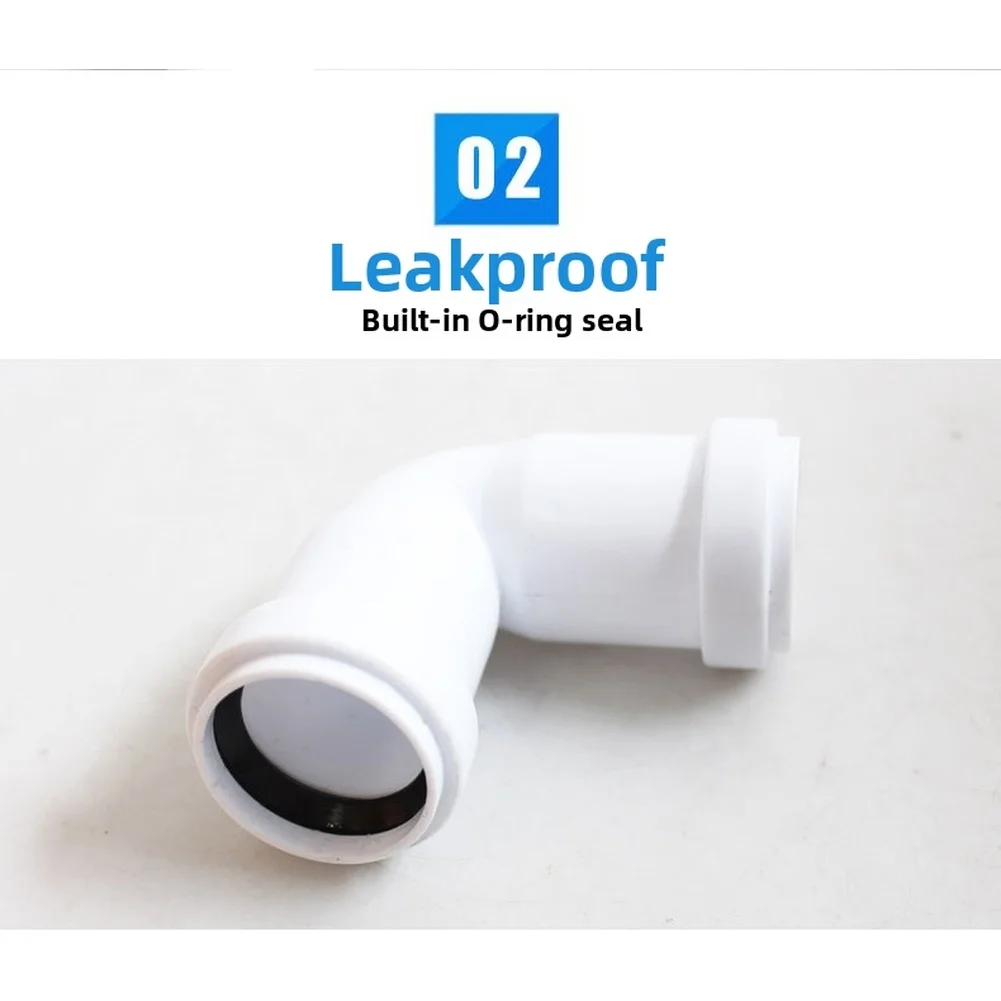 32mm Right Angle Quick Connect Fitting 90 Degree Bend Pipe No Glue Adapter  Furniture Garden Support Structure