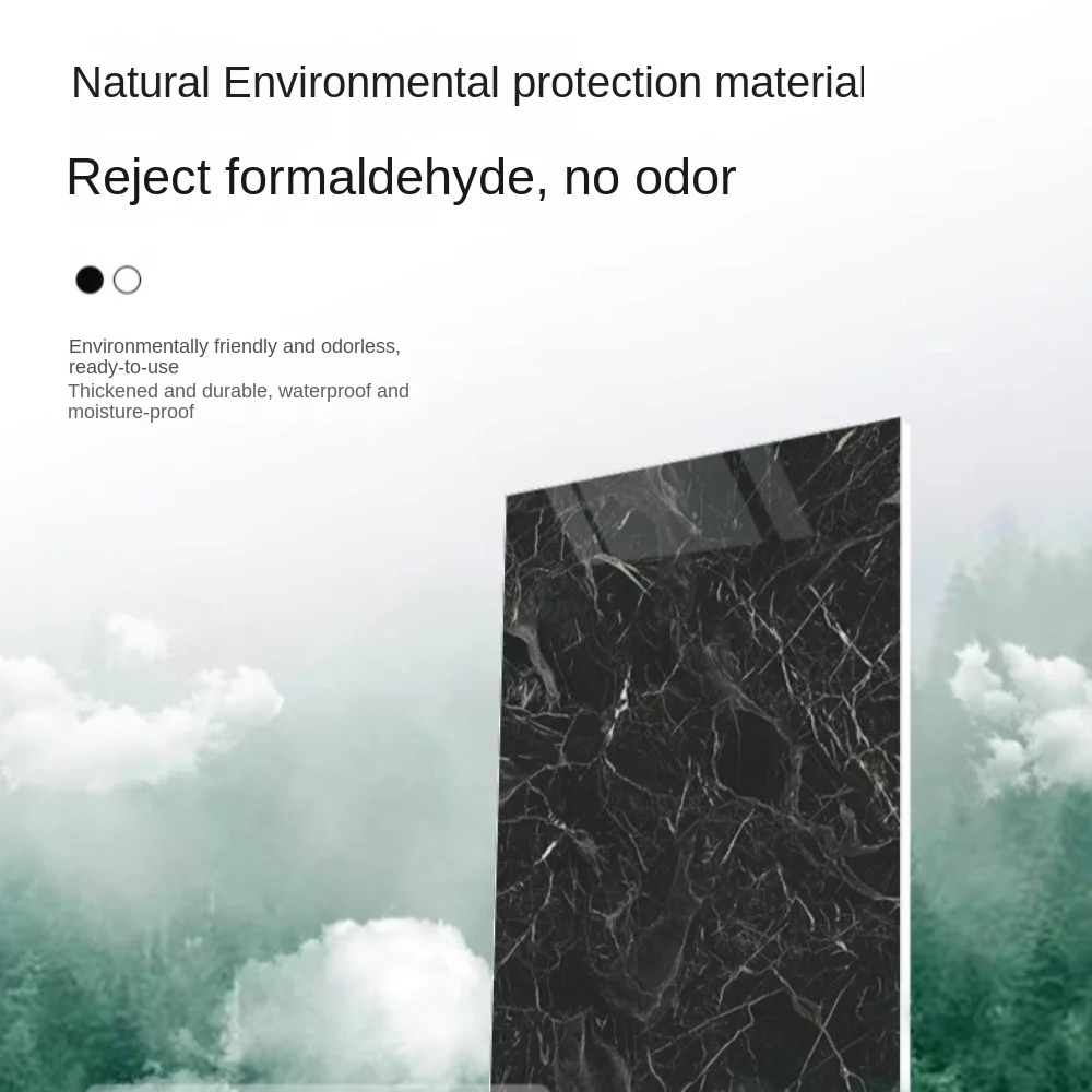 10x Self-adhesive Marble Tiles Sticker Waterproof 30cmx60cm Tiles Floor Stickers PVC Tile  Kitchen Bathroom Wall Sticker