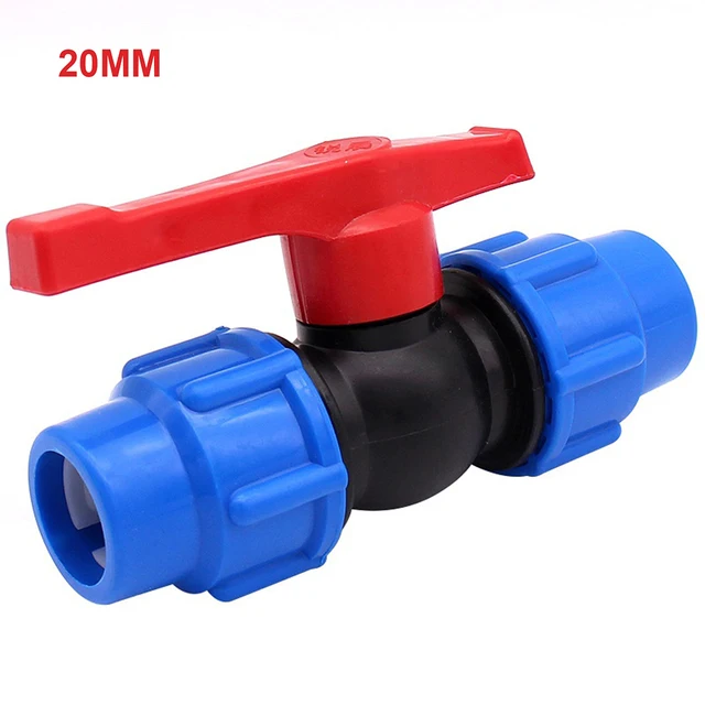 Elettrovalvola Home Improvement Valve Fitting Ball Valve For Home Bathroom Kitchen PE With External Thread 1pc 20mm /25mm/ 32mm Altre valvole — dettaglio 3