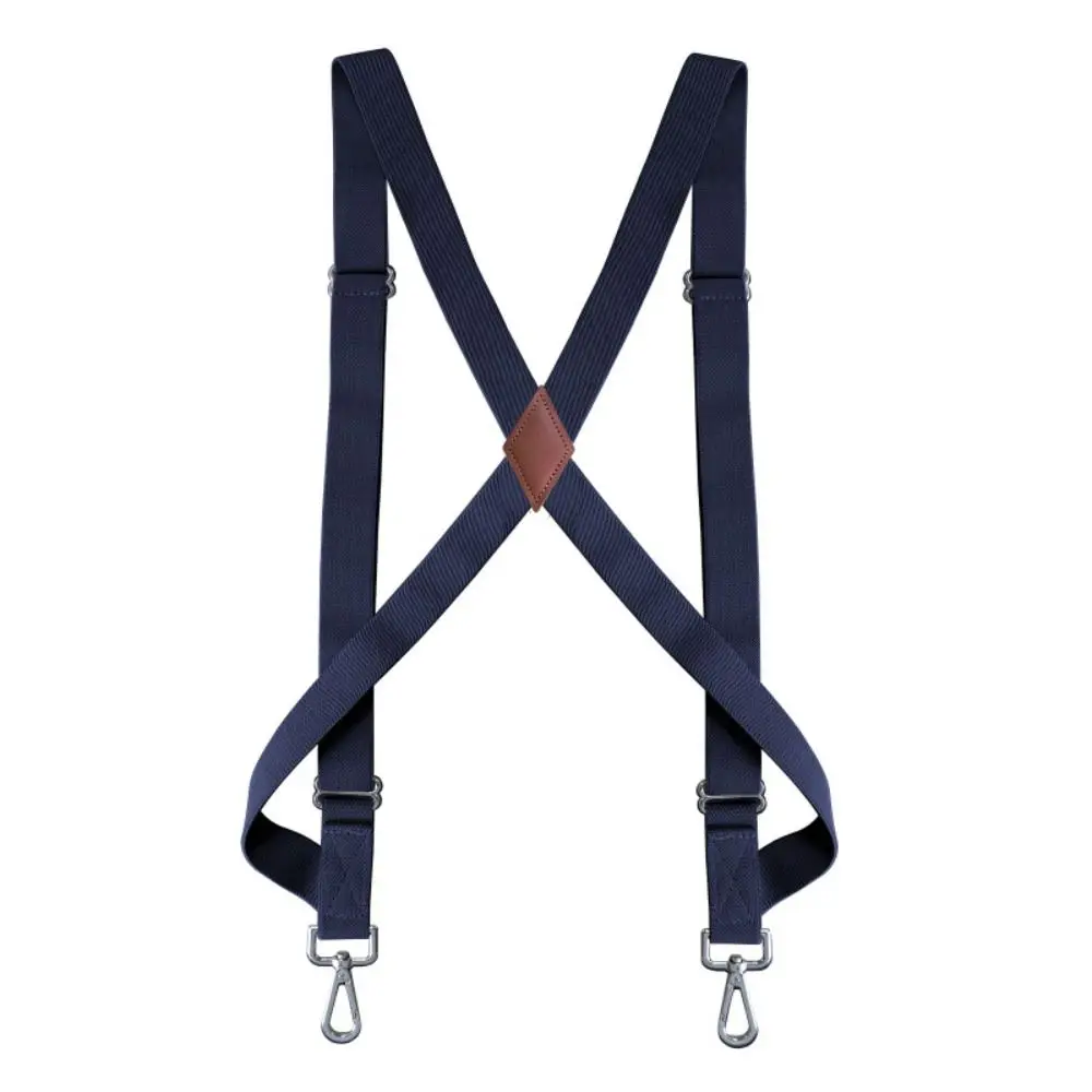 

Fashion Retro Suspenders for Men Metal Clip British Style Leather Suspenders 2.5cm Anti-slip Suspender Clip Suit