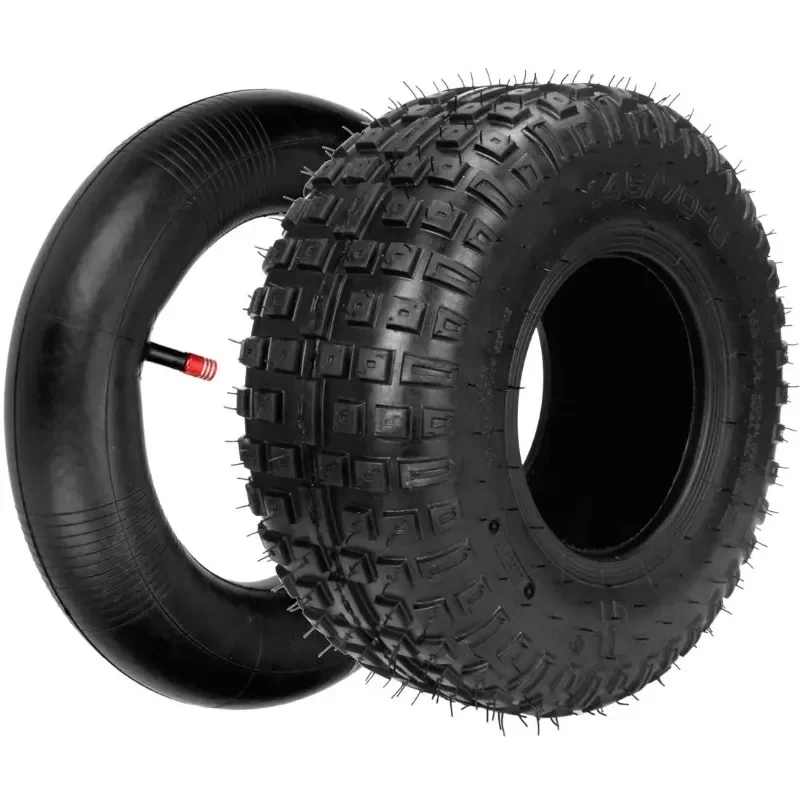 145/70-6 145 70x6 Tires  Inner Tube for 196CC 212CC Go-Kart Knobby  Sport 4 Wheel ATV UTV Golf Cart Lawn Mower Tractor