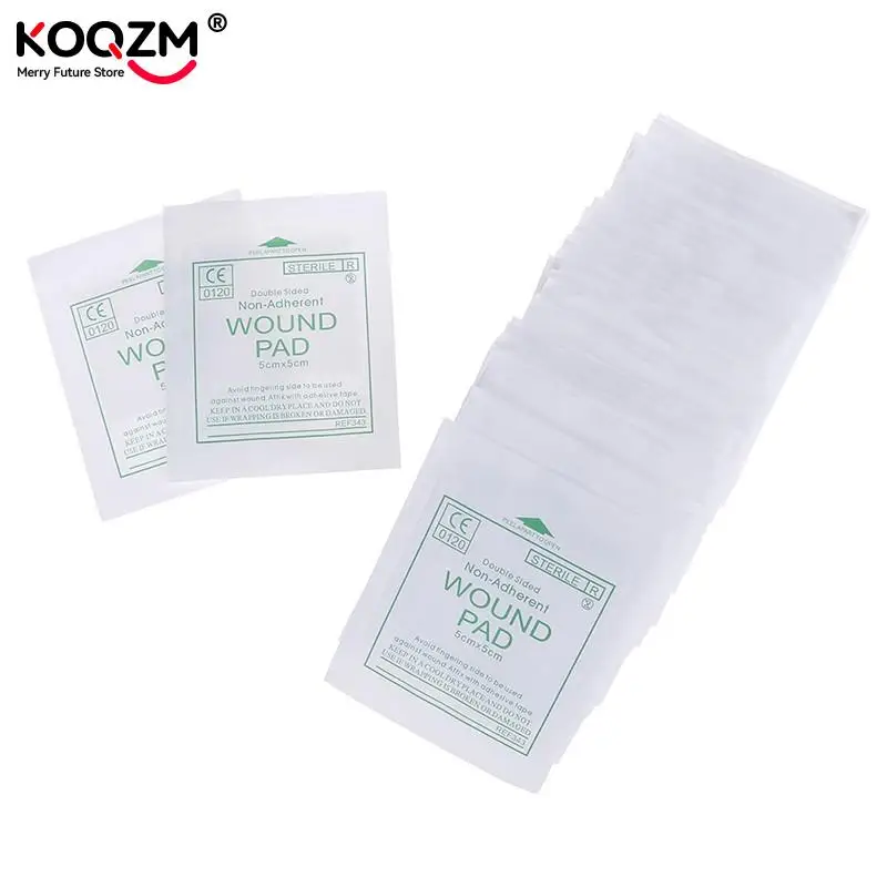 50 pcs/lot Gauze Pad Cotton First Aid Waterproof Wound Dressing Sterile Medical Gauze Pad Wound Care Supplies