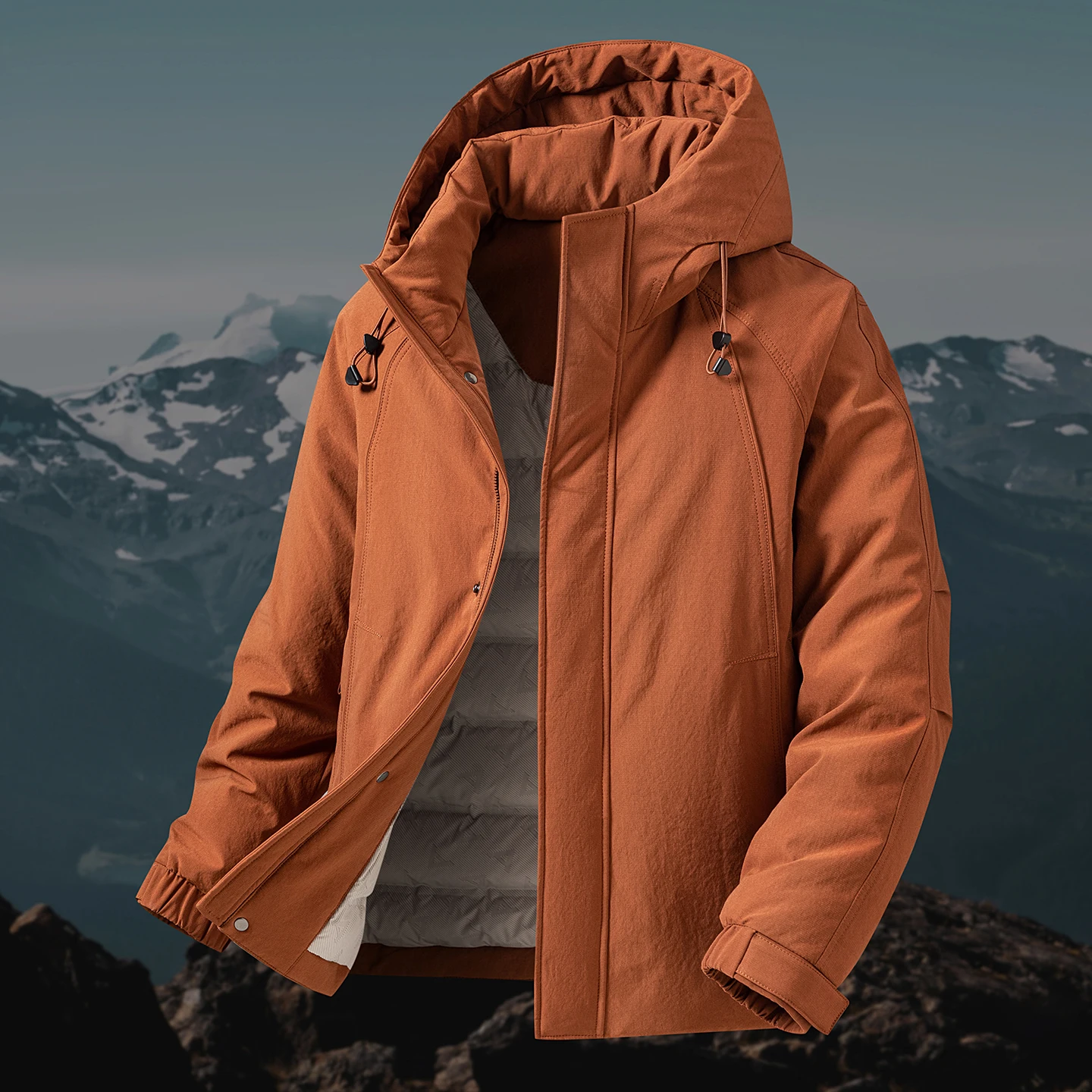 2026 Autumn/Winter New Style Fashion Casual Men's Hooded Thick Down Jacket Coat