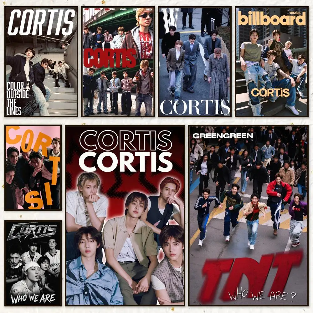 Group K-Pop CORTIS Poster HD Waterproof Wall Art Posters Self Adhesive Bedroom Living Room Home Decor Gift