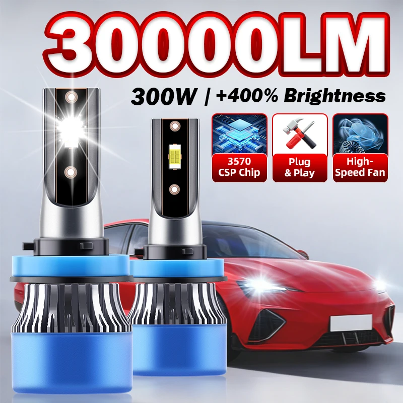 2Pcs H11 Led Car He… - image