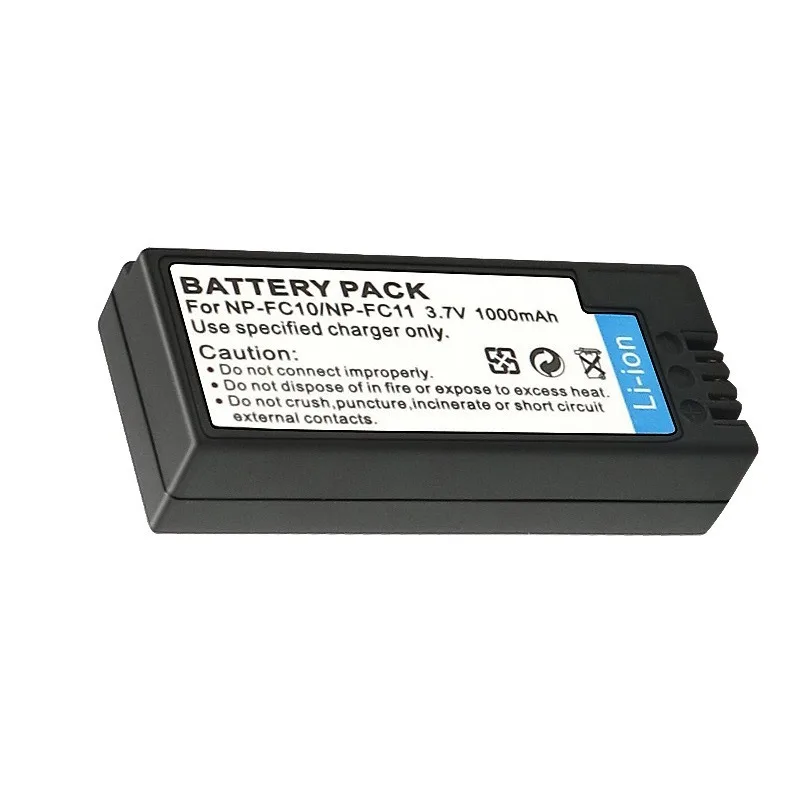1000 mAh Ersatzakku für Sony NP-FC10 FC11, kompatibel mit Cyber-shot DSC-P3 P5 P7 P8 P9 P10 P12 P12S P20 P30