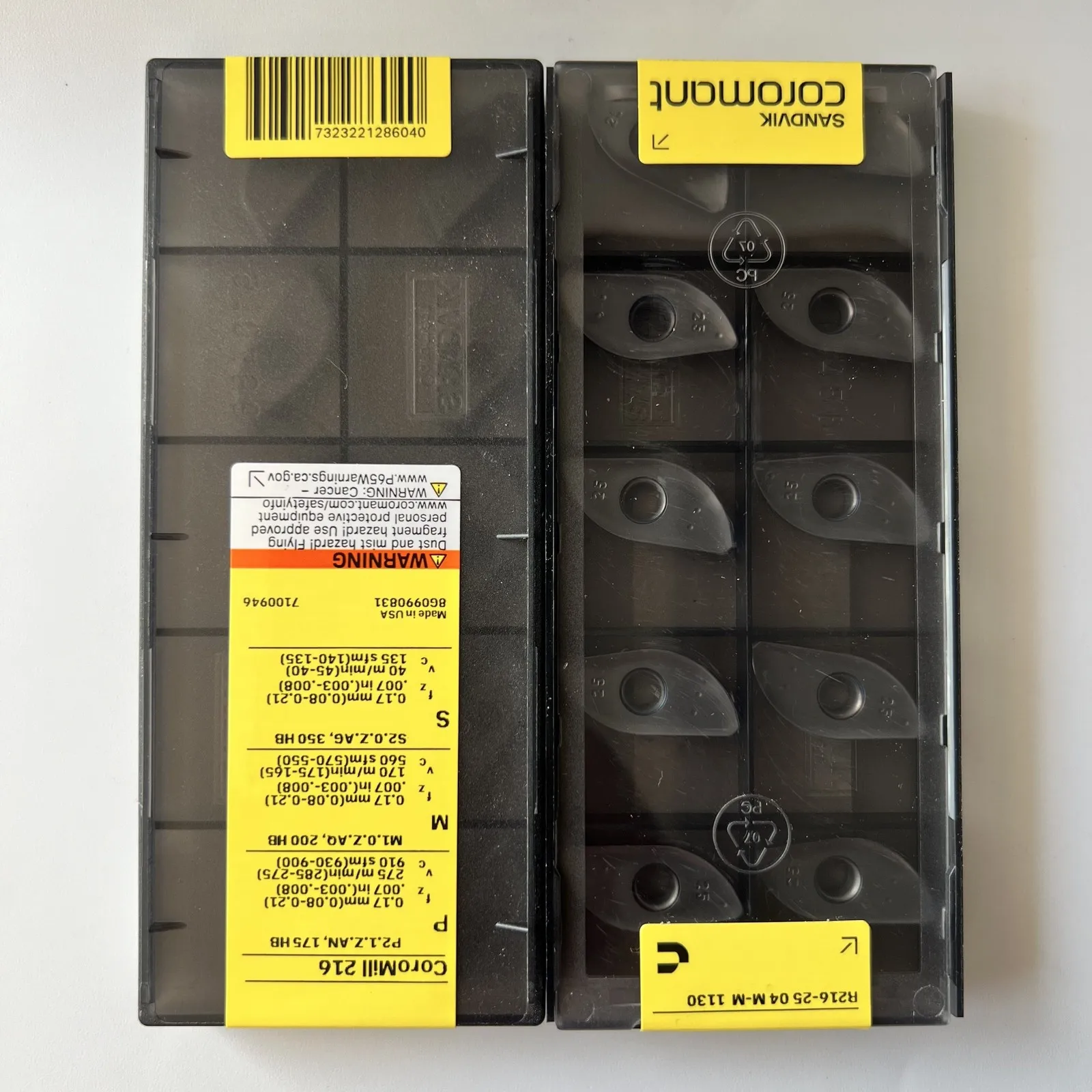 

SANDVIK / R216-2504M-M 1130 / Original Swedish hard alloy blade 10 Pcs