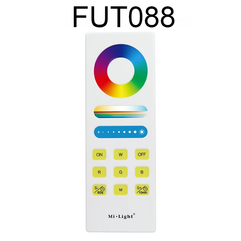 Miboxer 2.4G RF Wireless Remote 4/8 Zone RGB+CCT CCT RGBW Rotating Wheel Full Touch Controller For Milight Bulb Light