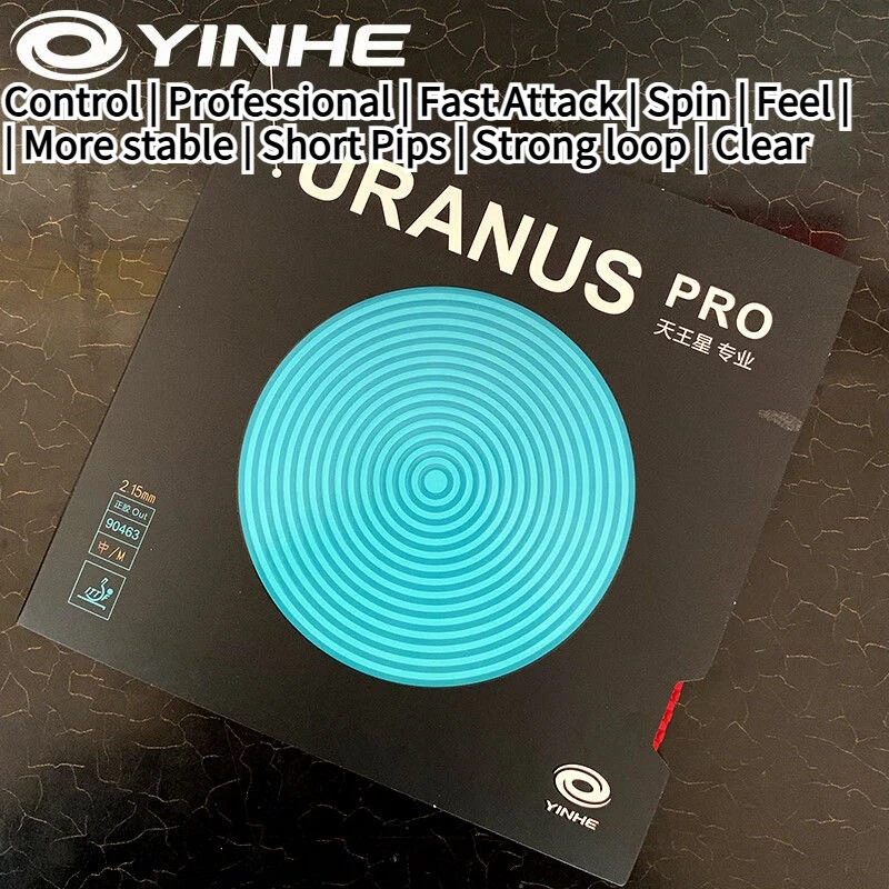 Fotografia 6: Borracha de Tênis de Mesa YINHE Uranus PRO com Espuma de 1.8/2.15mm, Dureza Média/Macio, para Ataque Rápido e Loop