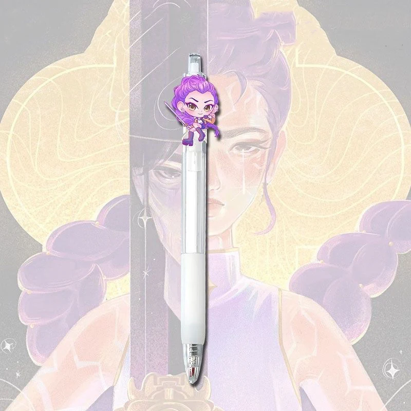 قلم جديد لـ Kpop شيطان الصيادين قلم أسود طالب تأخذ امتحان رسم لعبة أنيمي الكرتون الشكل القرطاسية لوازم الدراسة هدية للأطفال #3