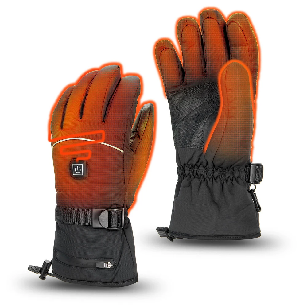 Winter Warm Heated Gloves Touchscreen Heating Rechargeable Gloves Waterproof Camping Hiking Skiing Self Heating Gloves