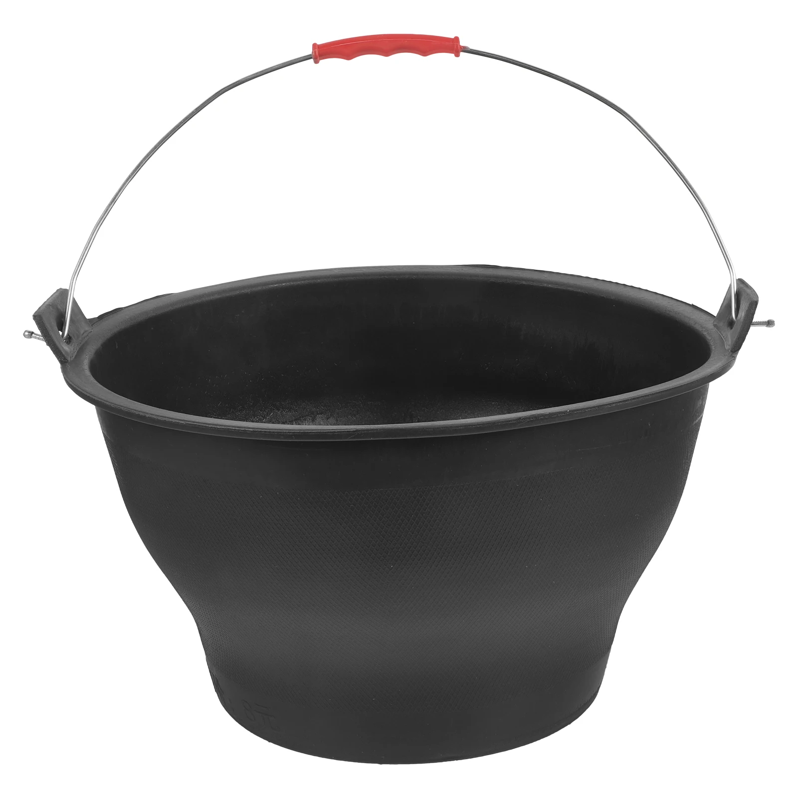 

Small Construction Grey Bucket Cement Mud Storage with Handle Heavy Duty Mixing Buckets for Building Site Thickened