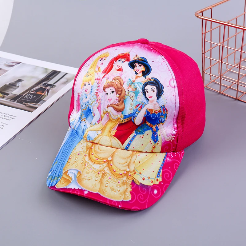 Disney Frozen Minnie Princess Spring Autumn Cartoon Cute Baby Girls Baseball Caps Sunscreen Sports Hats for Girl Children\'s Hat