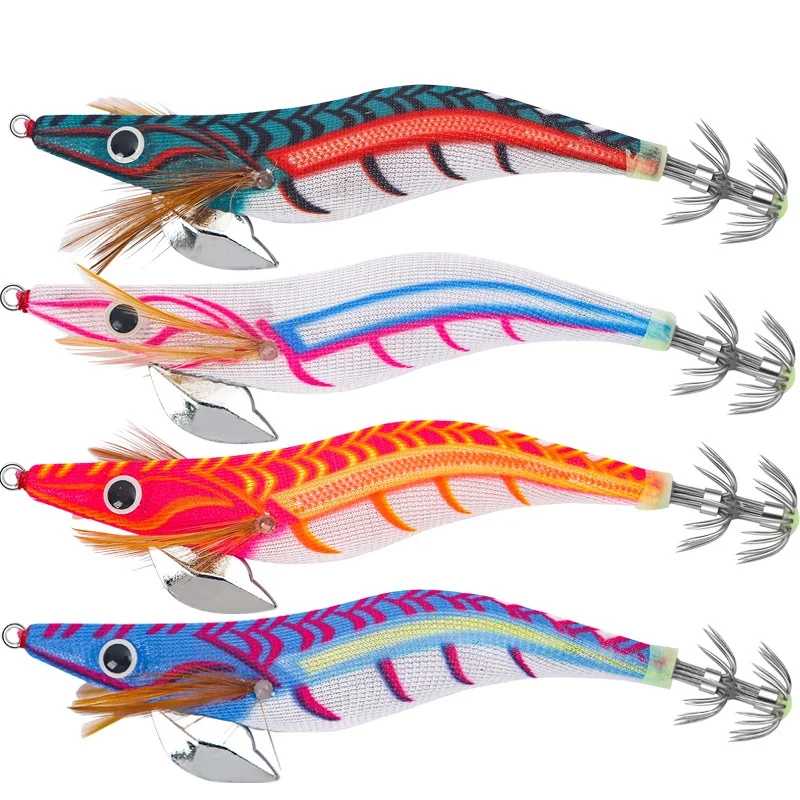 2024 New Squid Jig Floating 10g 15g 19g Eging Fishing Squid Lure Fishing Lure Artificial Bait for Fishing Squid Octopus Pesca 