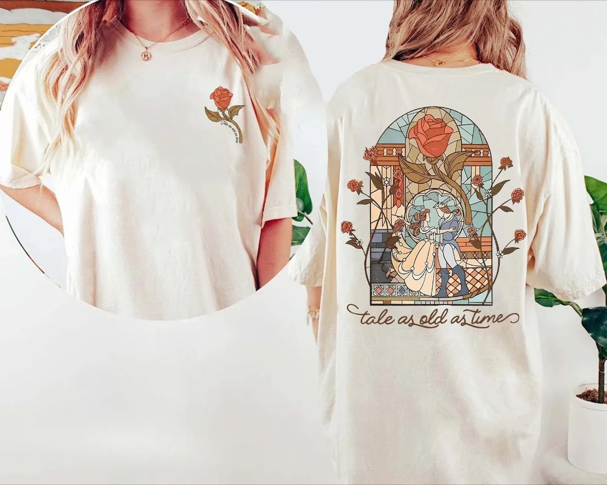 

Рубашка в стиле ретро «Красавица и чудовище», рубашка «Сказка как время», рубашка Belle Disney, рубашка принцессы Диснея