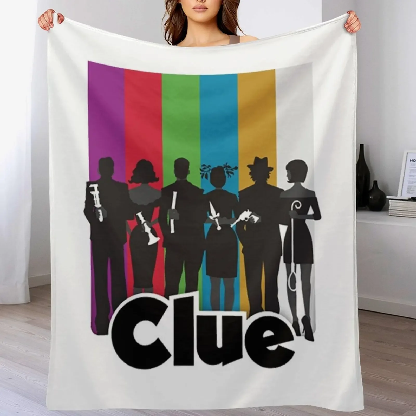 

clue film Throw Blanket Luxury funny gift Personalized Gift blankets and throws Blankets