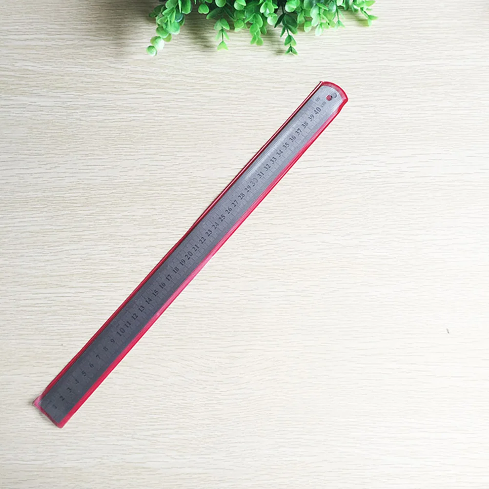 

6Pcs Stainless Steel Rulers Metal Ruler Set for Engineering School Office Drawing Accurate Double Side Measure 20cm 30cm 40cm